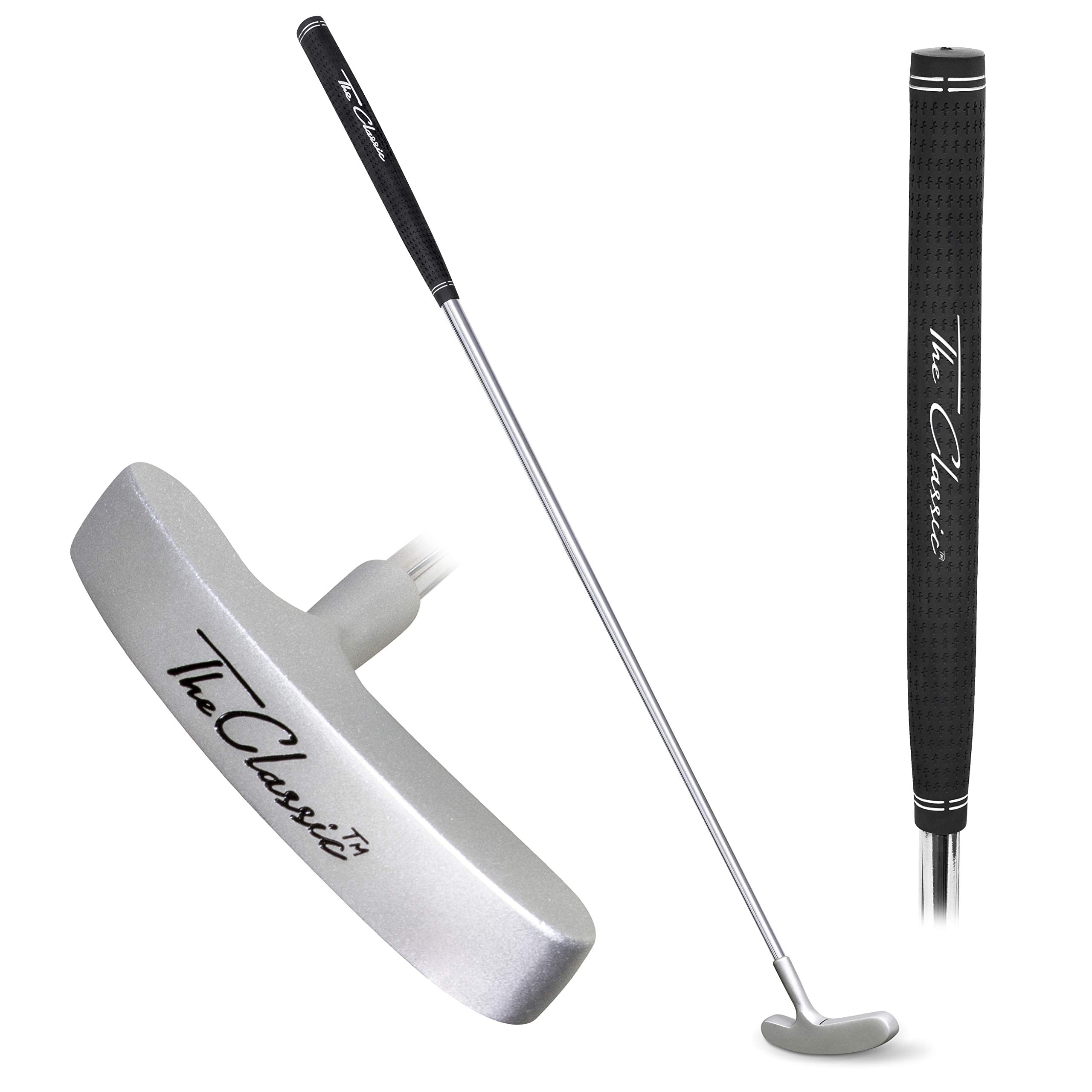 GolfDrivr Classic Golf Putter, Choose Between 2 Way or Blade Putter - 35" Length with Premium Grip