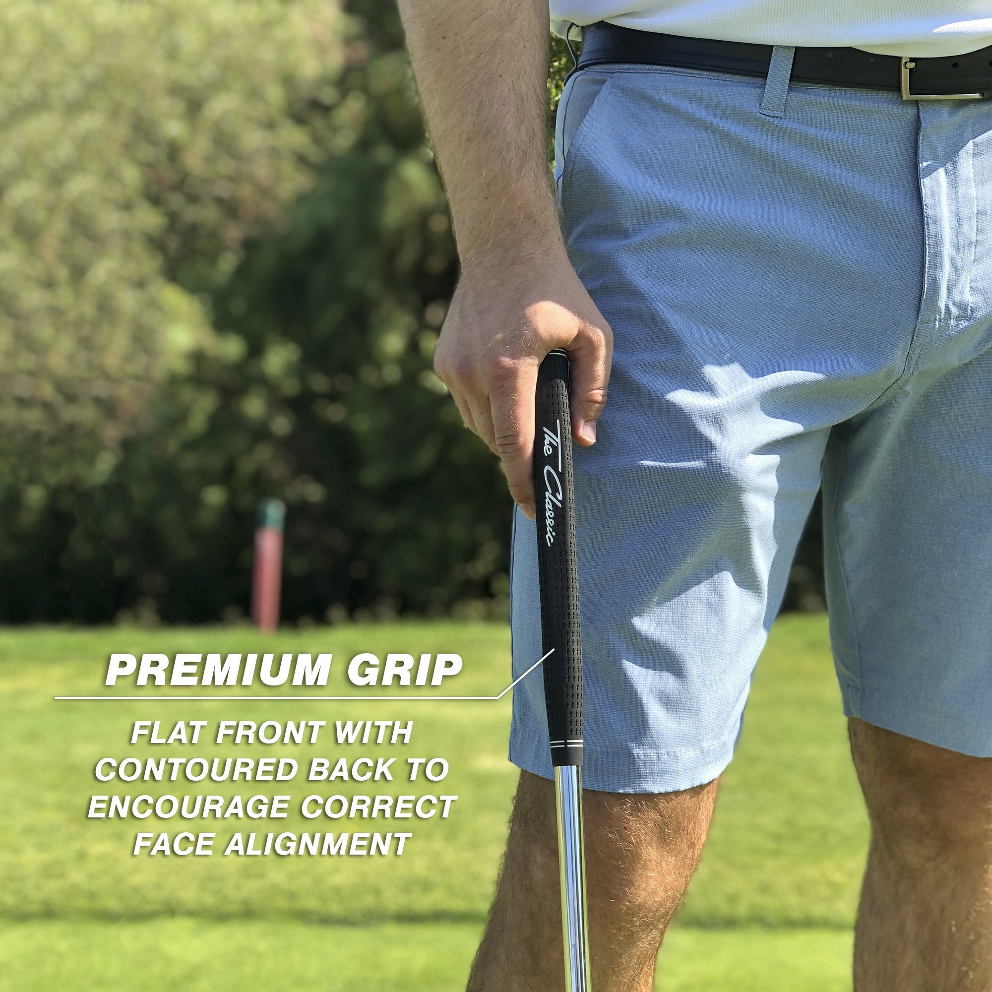GolfDrivr Classic Golf Putter, Choose Between 2 Way or Blade Putter - 35" Length with Premium Grip