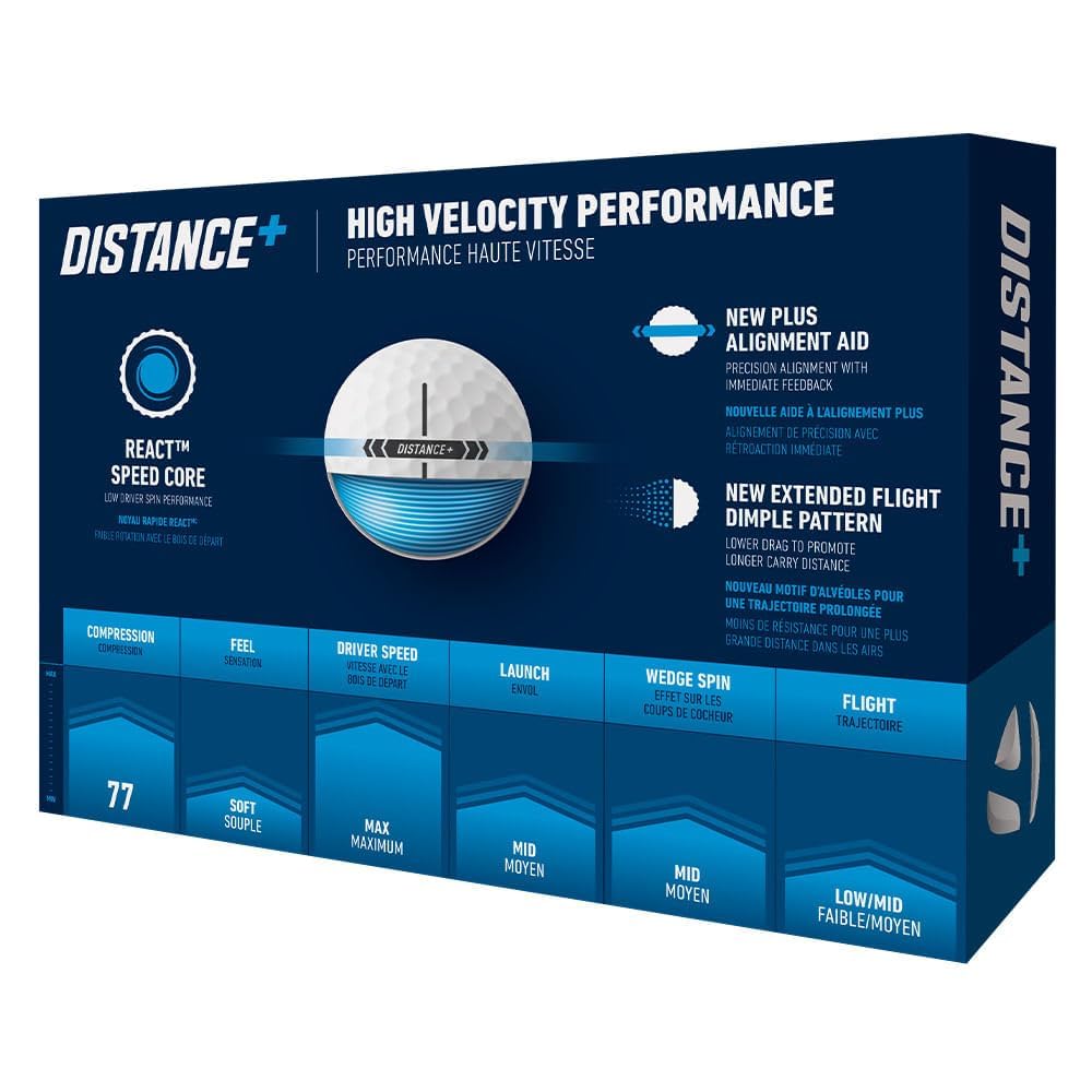 GolfDrivr Distance+ Golf Balls 12 Count 2025 version