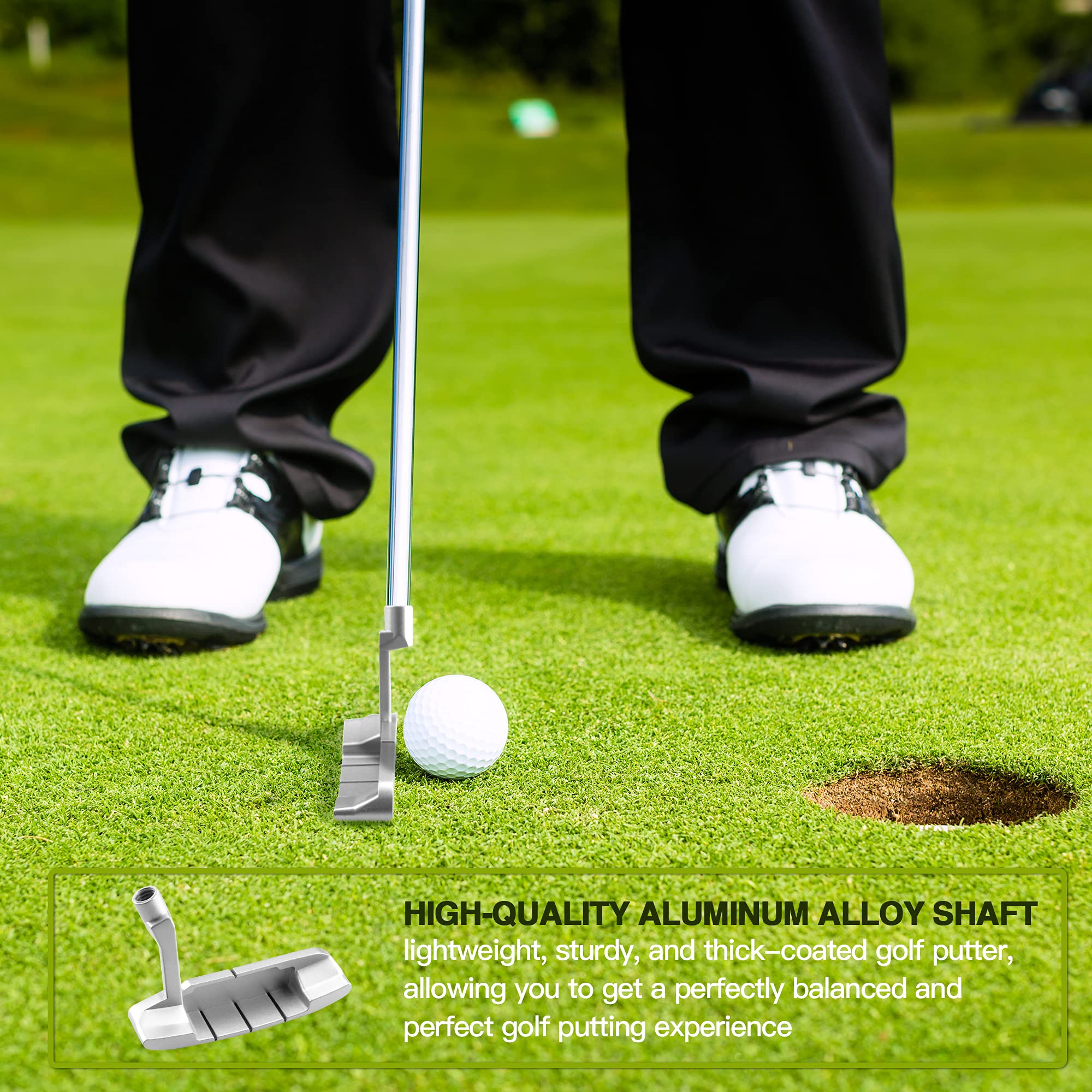 GolfDrivr Golf Putter - Golf Putters for Men Right Handed Golfers or Golf Putter for Womens Mini Golf Clubs Set - 33" Right Hand putters with 2 Golf Practice Ball