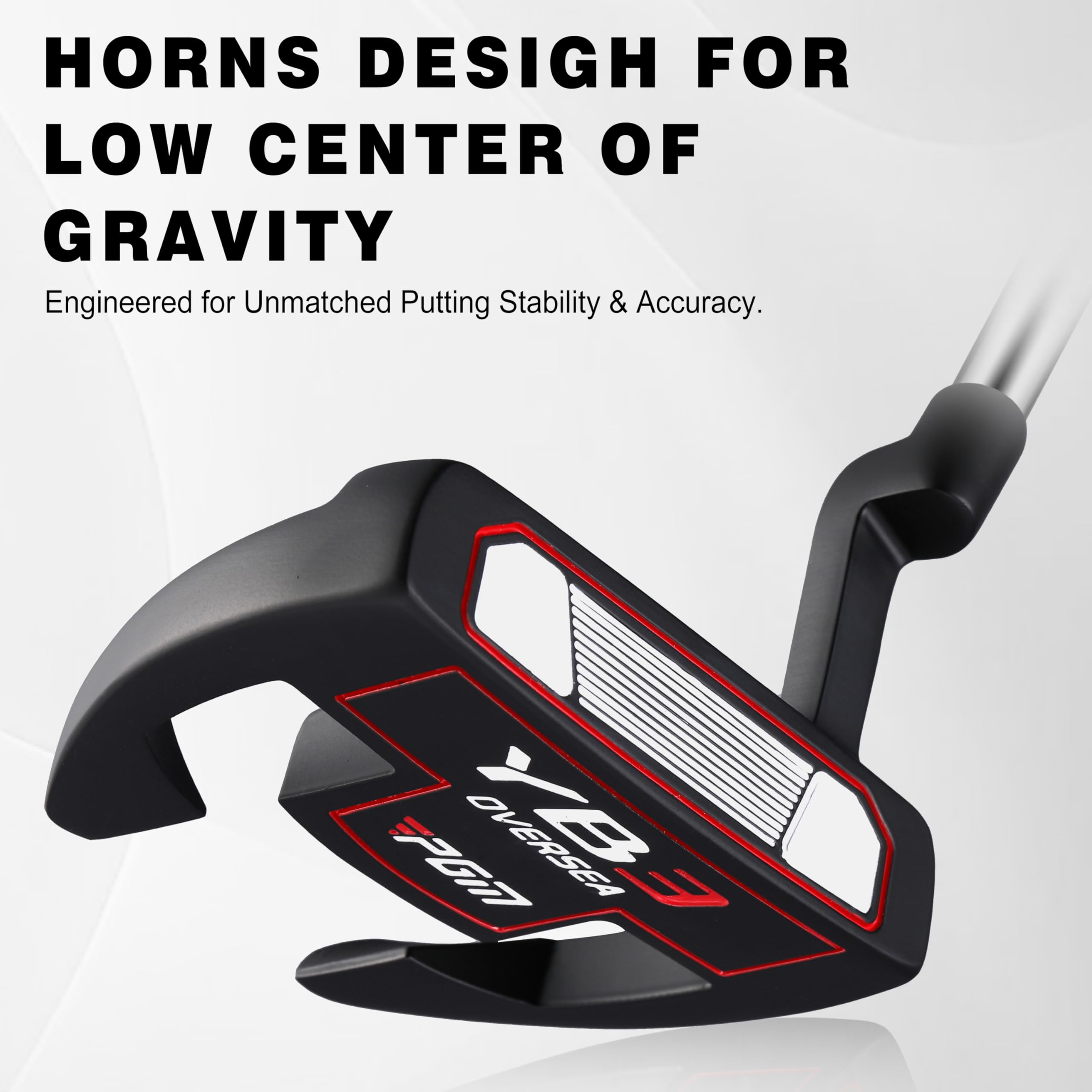 GolfDrivr Golf Putter for Men and Women - Anti-Twist Mallet Design with Alignment Guide & Stepped Shaft - Low Center of Gravity for Smooth, Accurate Putts - Right &Left Handed