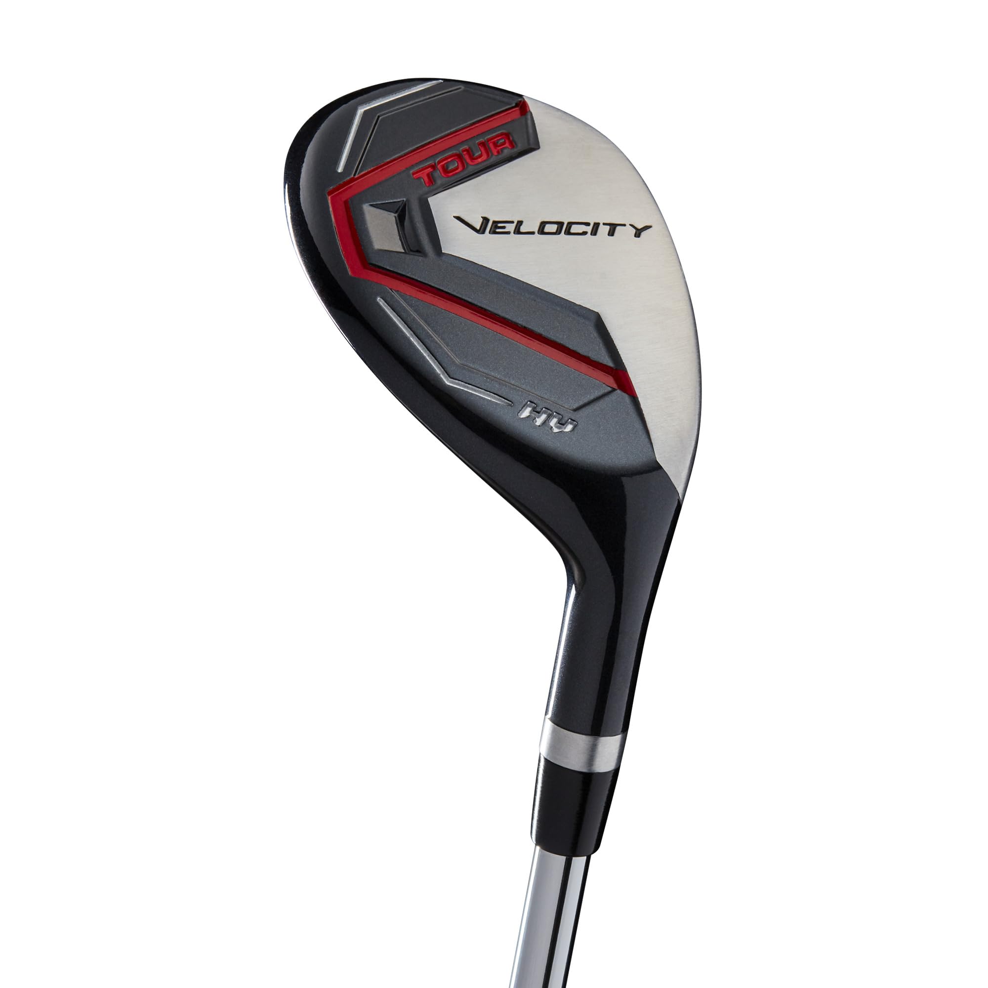 GolfDrive Tour Velocity Complete Golf Set with Stand Bag - Men's Right Hand, Regular Flex, Black/Red