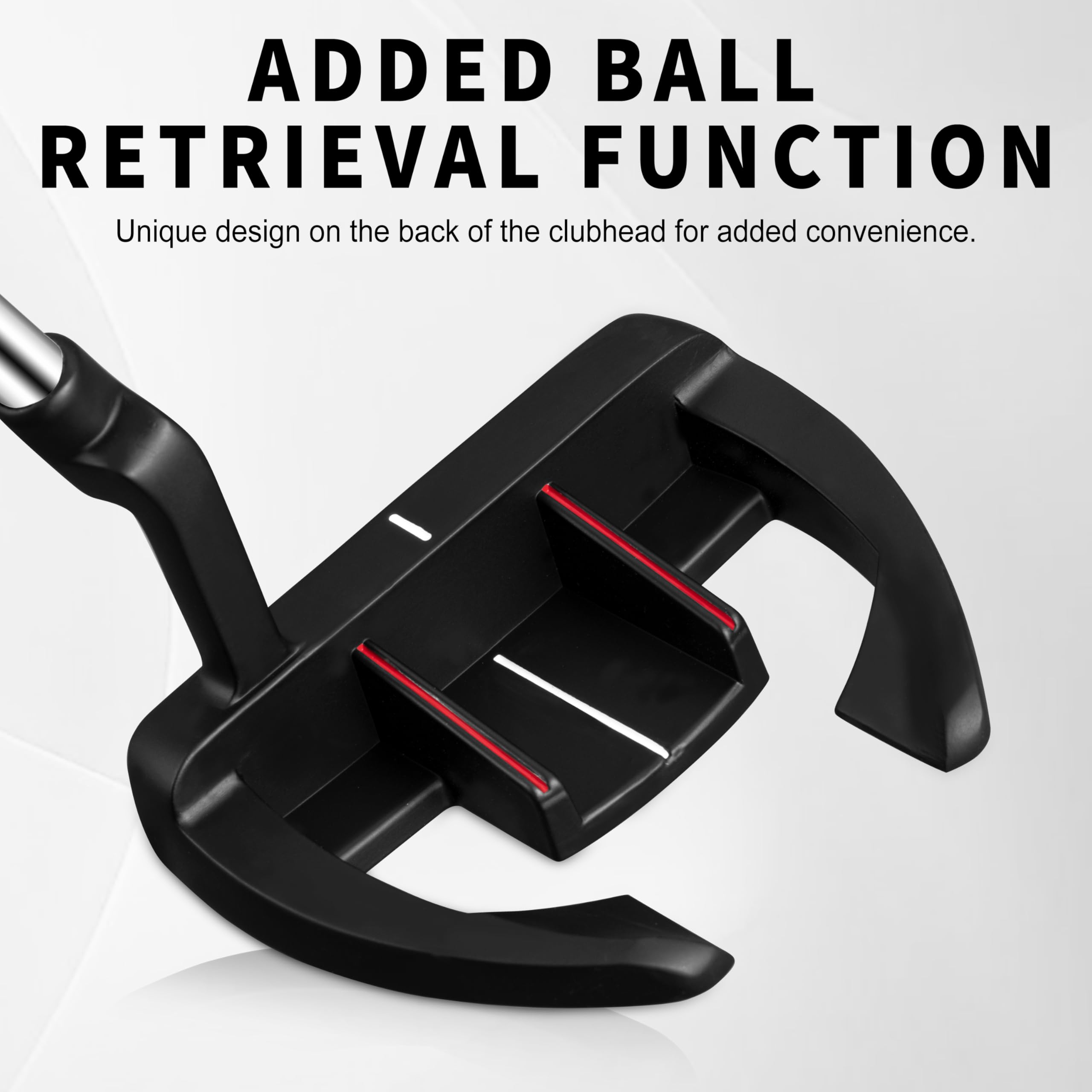 GolfDrivr Golf Putter for Men and Women - Anti-Twist Mallet Design with Alignment Guide & Stepped Shaft - Low Center of Gravity for Smooth, Accurate Putts - Right &Left Handed