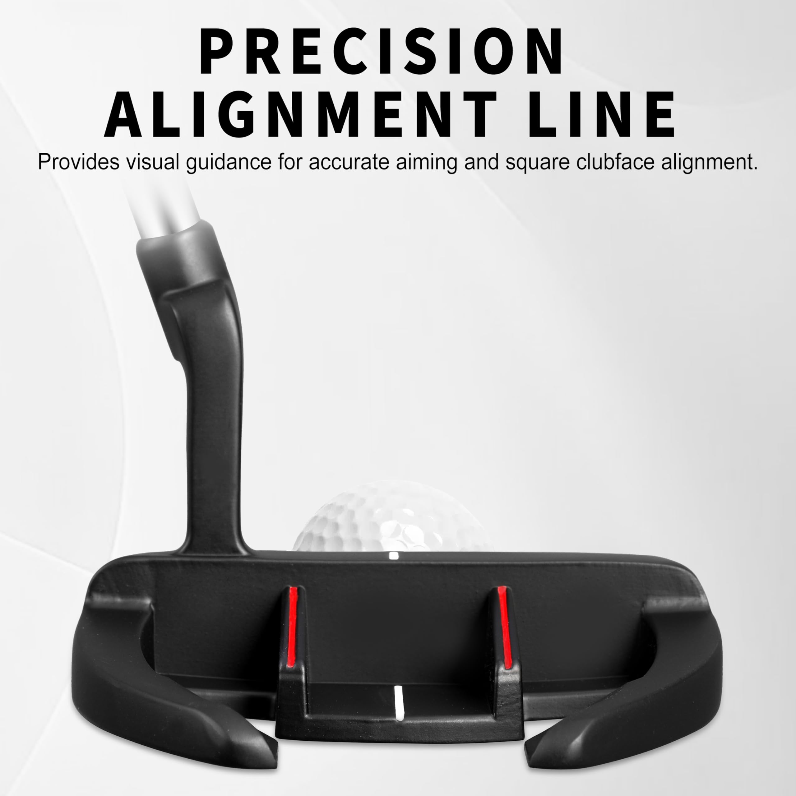 GolfDrivr Golf Putter for Men and Women - Anti-Twist Mallet Design with Alignment Guide & Stepped Shaft - Low Center of Gravity for Smooth, Accurate Putts - Right &Left Handed