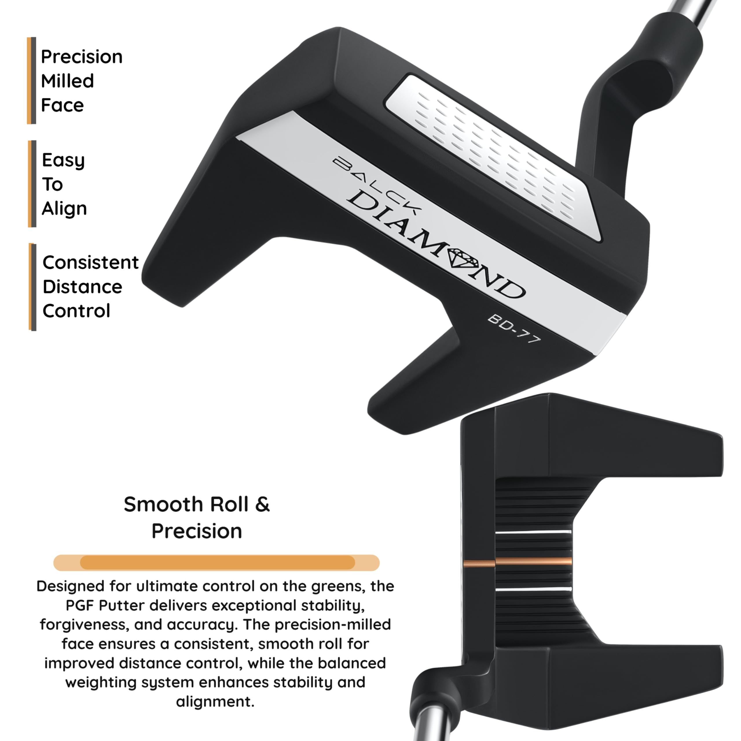 GolfDrivr PGF Labs BD-77 Complete Golf Club Package Set for Men & Women [14-Pieces] [Flex: Regular]